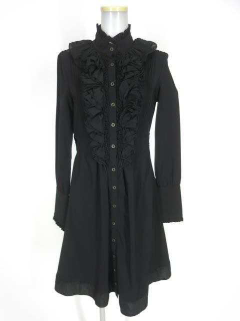 OZZ ANGELO フリルシャツワンピース