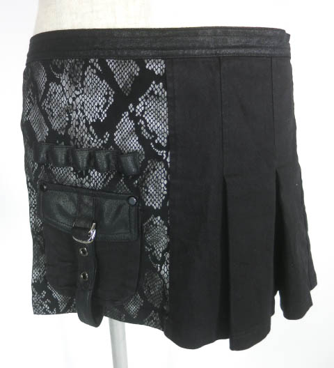 Qutie Frash パイソンプリント巻きスカート