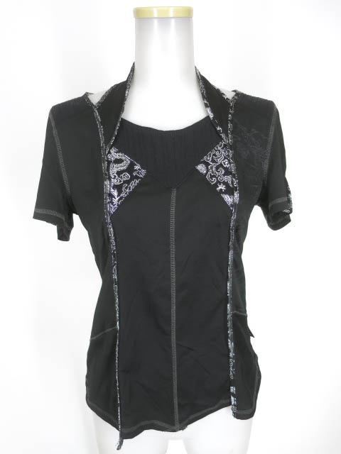 Ozz Croce チャイナ半袖カットソー