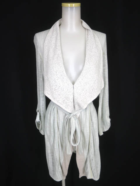 Ozz Croce シースルーストライプニットカーディガン