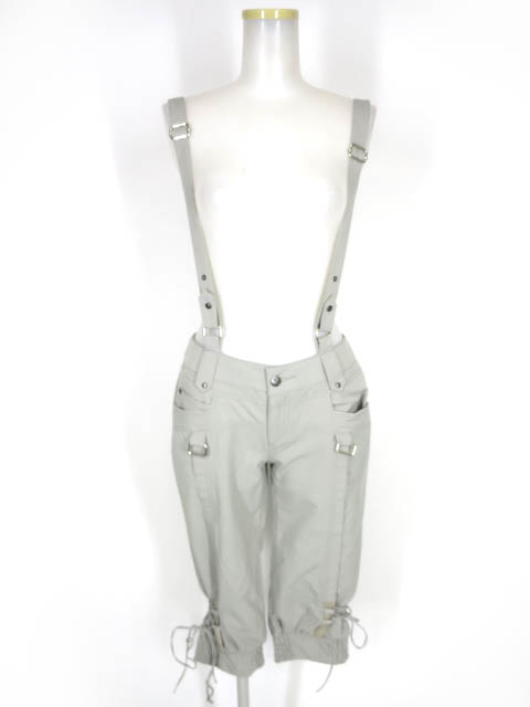 Ozz Croce サスペンダー付きクロップドパンツ
