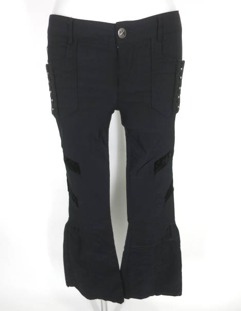 Ozz Croce ベロア切替ブーツカットパンツ