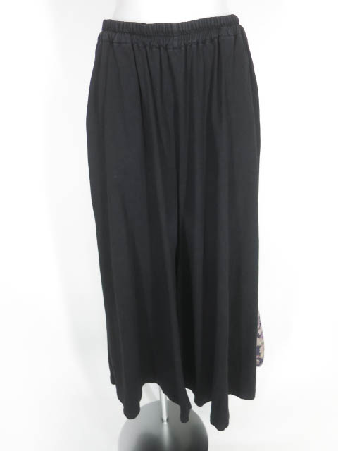 gouk 和柄切替ワイドパンツ