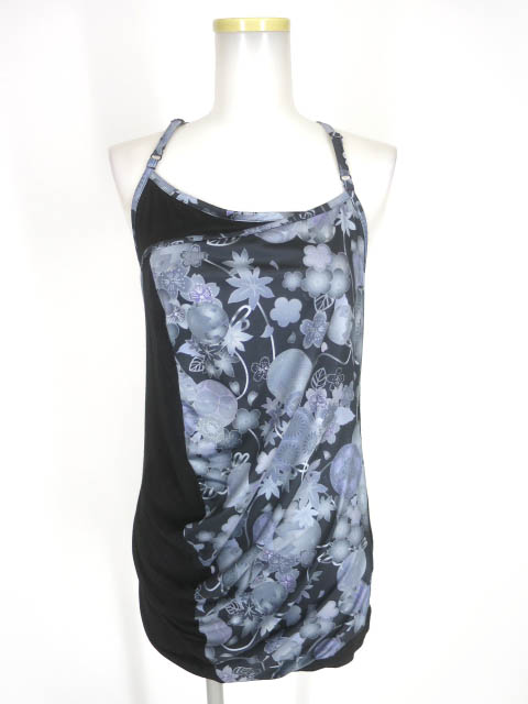 gouk 和柄アシンメトリーチュニックキャミソール