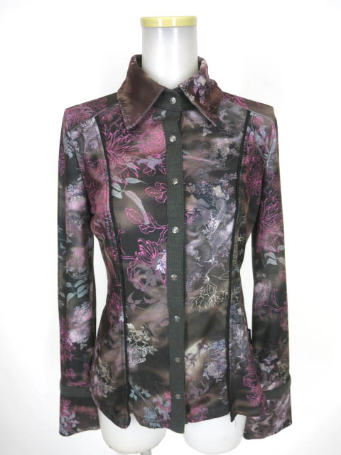 Ozz Croce 和チャイナ柄ブラウス