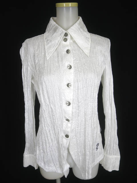 Ozz On hikozoh シワ加工ブラウス