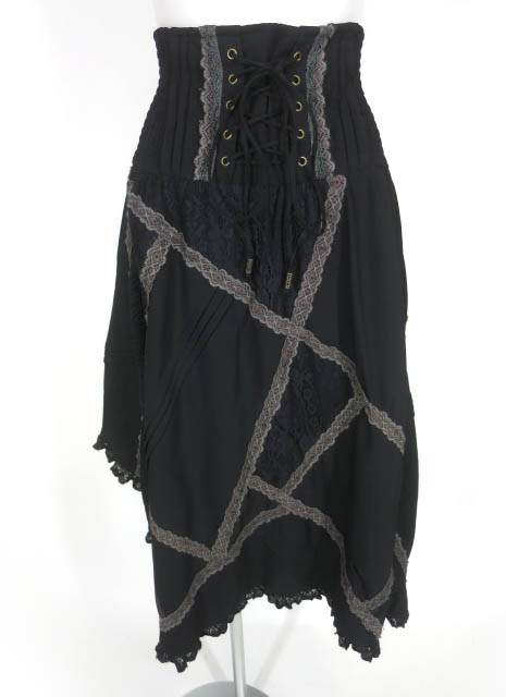 OZZ ANGELO レース＆チュール切替2wayロングスカート / オッズ