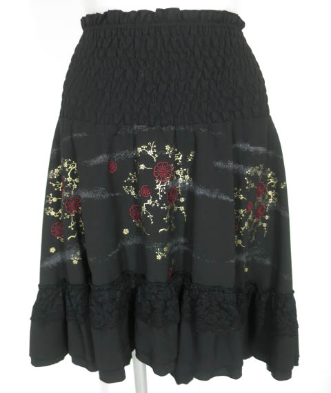 OZZ ONESTE 梅刺繍入りスカート