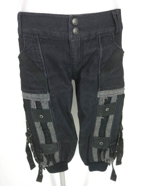 Ozz On hikozoh USED加工デニムハーフパンツ