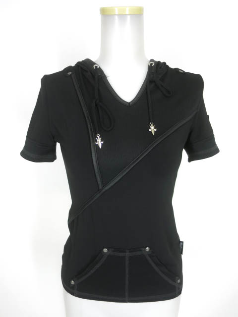 Ozz Croce フード付き半袖カットソー