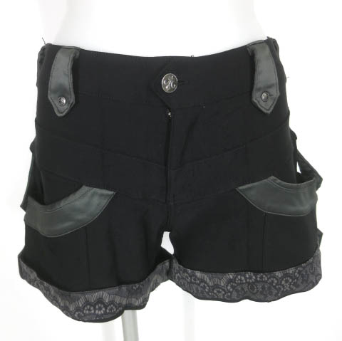 OZZ ANGELO レース柄切替ショートパンツ