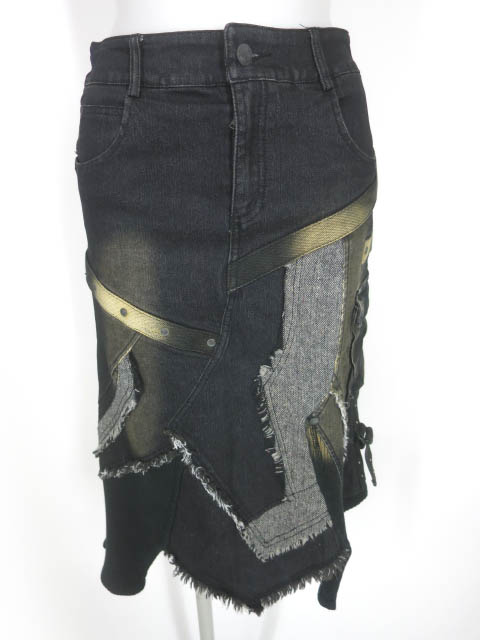 Ozz On hikozoh USED加工デニムスカート