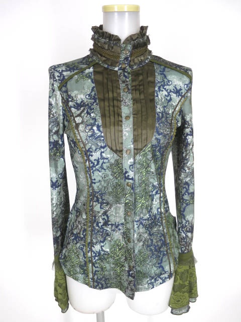 Ozz Croce アラベスク柄ブラウス