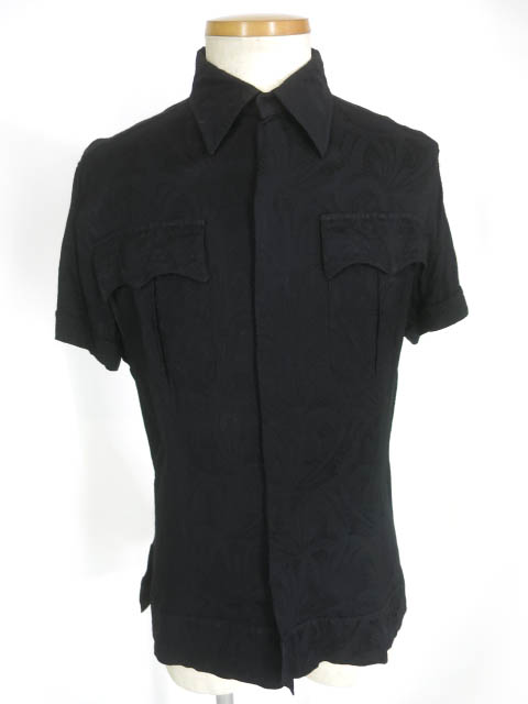 JPG ジャガード織り半袖シャツ