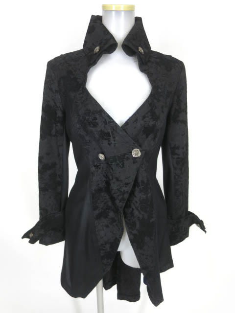 h.NAOTO Blood ジャガード燕尾ロングジャケット