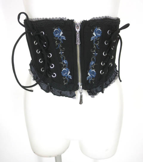 Ozz Croce ローズ刺繍入りコルセット