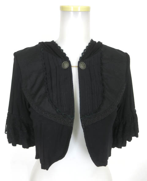 h.NAOTO GRAMM フード付きショートボレロ