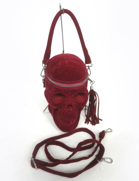 KILLSTAR ベロア Grave Digger Skull ハンドバッグ