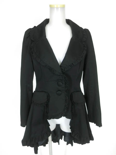 BPN フリルロングジャケット