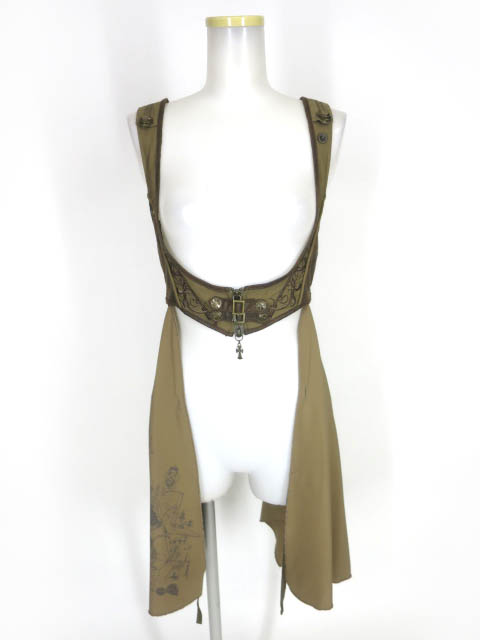 Ozz Croce フラップ付き2wayロングベスト