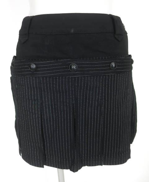 ALGONQUINS ストライプフラップ付きミニスカート