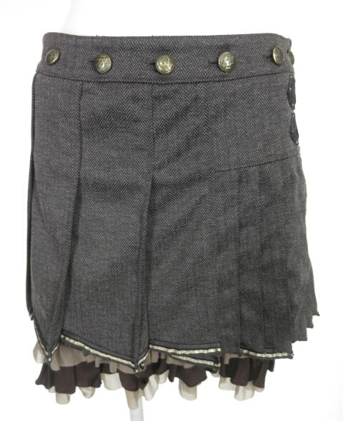 Ozz Croce プリーツ巻きスカート