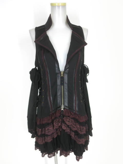 Ozz Croce アーム付き2wayジップアップワンピースベスト