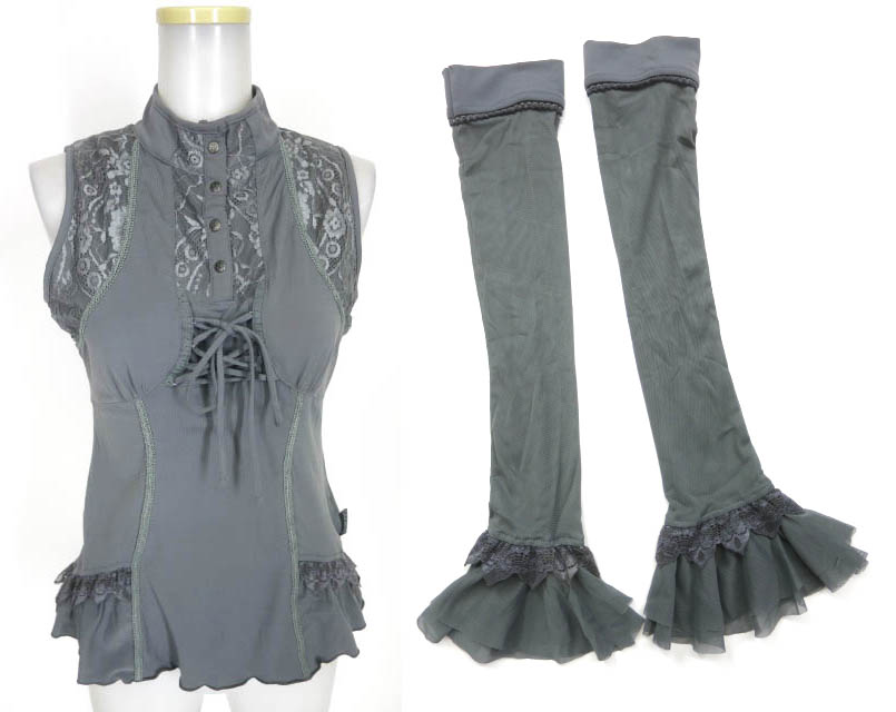 OZZ ONESTE アーム付きノースリーブカットソー