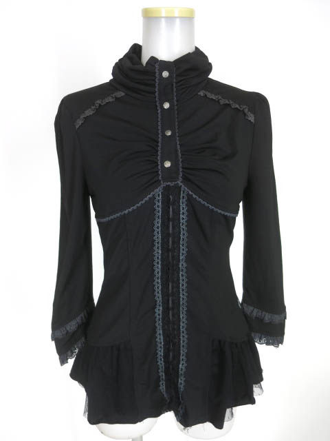 Ozz Croce ローズ刺繍入り八分袖カットソー