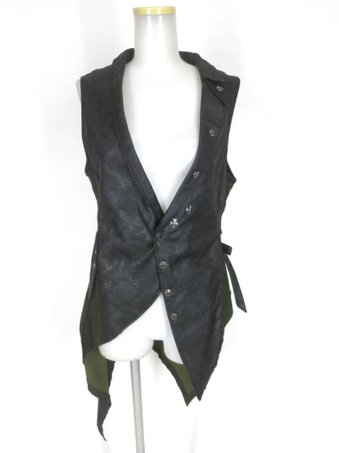 Ozz Croce アシンメトリーロングベスト