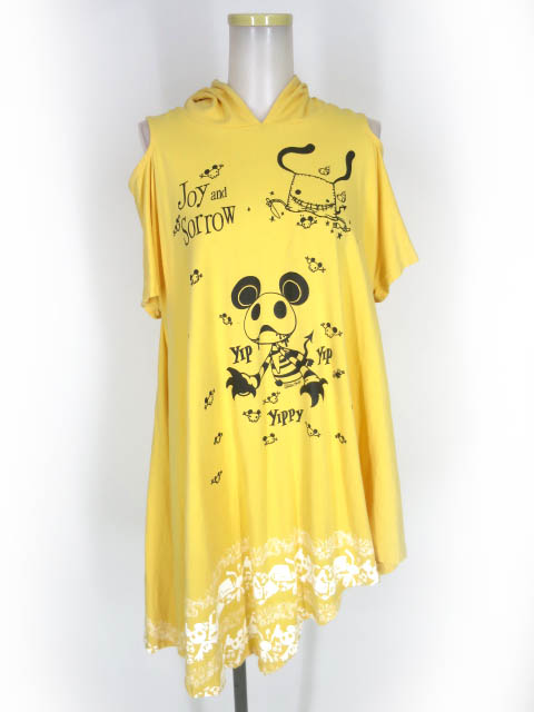 PUTUMAYO アシンメトリー半袖プルオーバーパーカー