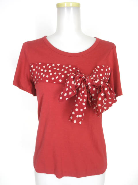 Jane Marple Dans Le Salon ドットリボン半袖カットソー