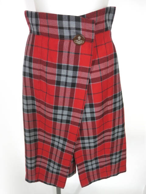 Vivienne Westwood RED LABEL チェック柄スカート風パンツ