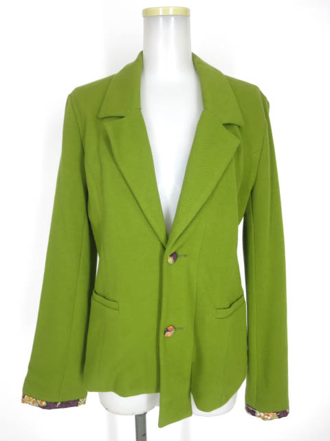 gouk 和柄パイピング テーラードジャケット