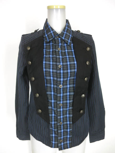 ALGONQUINS ナポレオン重ね着風ブラウス