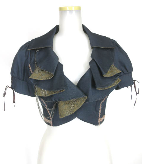 OZZ ONESTE チェーン付きフリルボレロジャケット