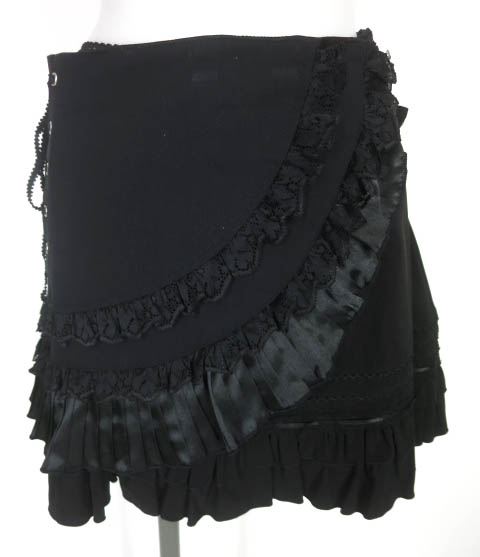 OZZ ONESTE 編み上げ＆ダブルベルト付きスカート