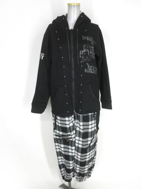 SEX POT チェック柄切替オールインワン