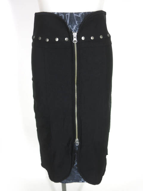 Ozz On hikozoh クロス柄レイヤードロングスカート