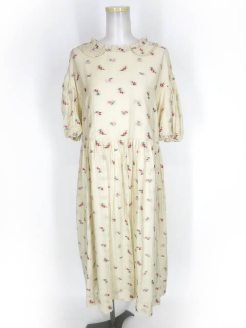 Jane Marple Dans Le Salon 小花刺繍ワンピース