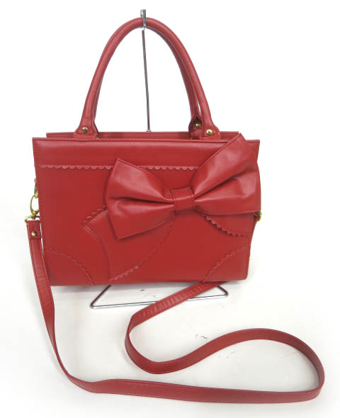 CLOWN LABEL リボンハンドバッグ