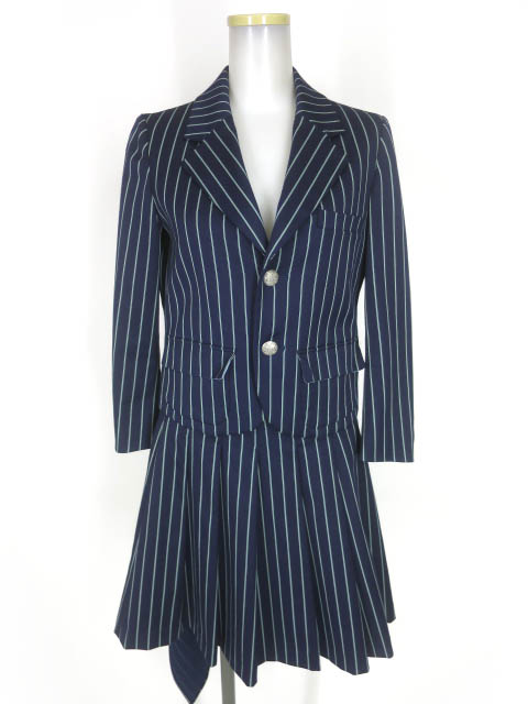 Jane Marple レジメンタルストライプセットアップ