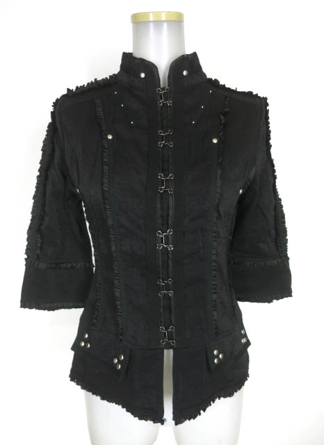 OZZ ONESTE フックボタン七分袖ブラウスジャケット