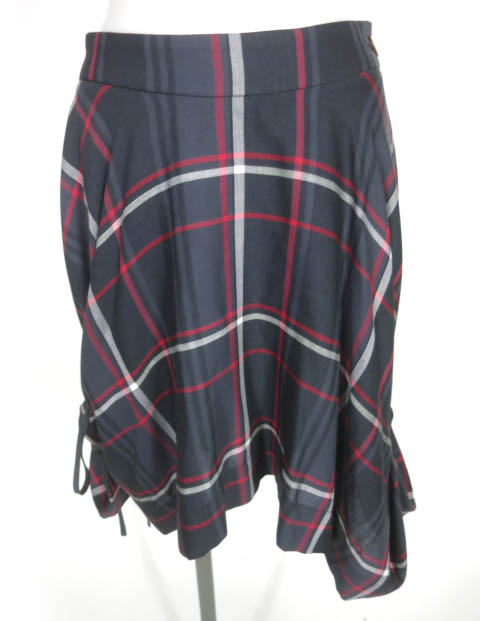 Vivienne Westwood RED LABEL チェック柄変形スカート