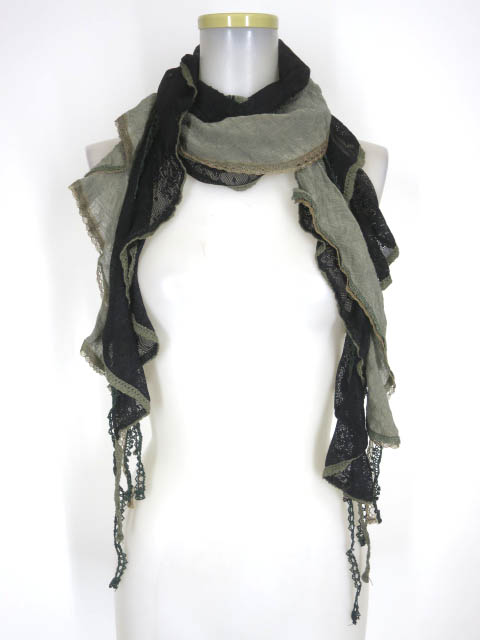 OZZ ANGELO フリルレースストール