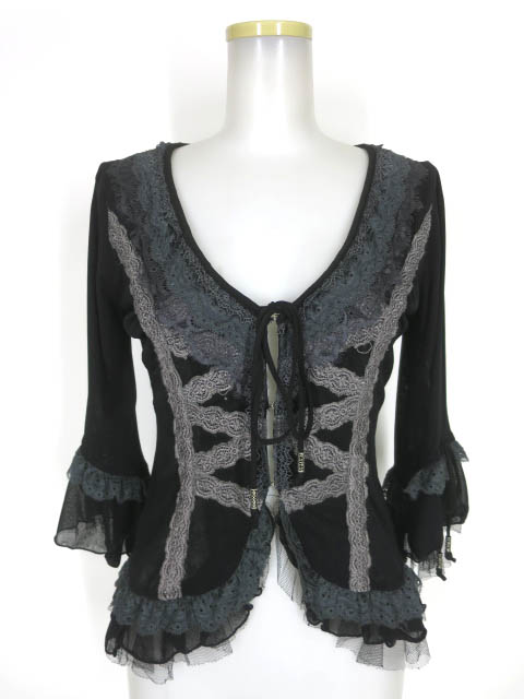 Rozen Kavalier レース付きメッシュチュールボレロカーディガン