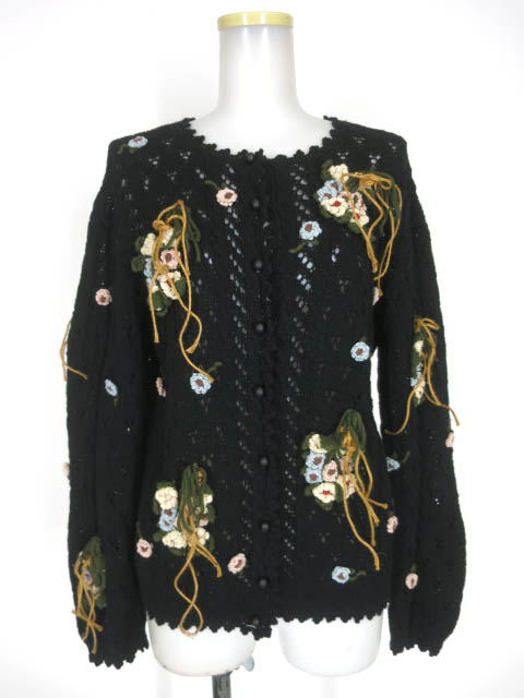 田園詩 ブーケニットカーディガン