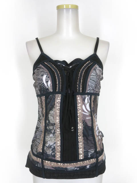 OZZ ONESTE 和チャイナ柄キャミソール