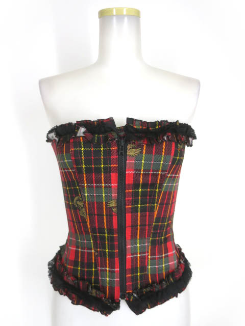 Dangerous nude チェック柄コルセット