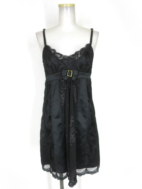 h.NAOTO FRILL レース付きワンピース